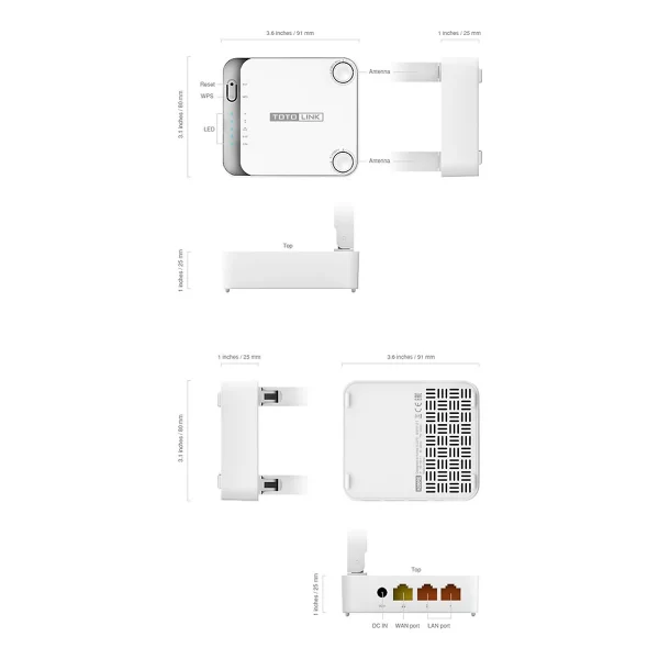 Bộ phát Wifi TOTO LINK 200RE(3)