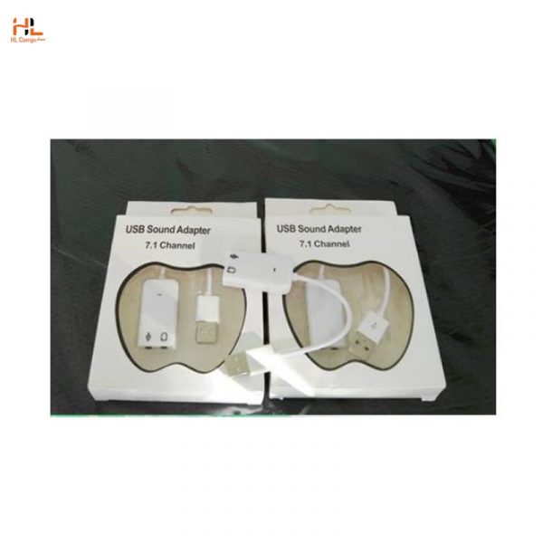 Card Sound USB 7,1 (Sound dây 5.1 - Trắng)