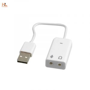 Card Sound USB 7,1 (Sound dây 5.1 - Trắng)