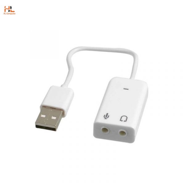 Card Sound USB 7,1 (Sound dây 5.1 - Trắng)