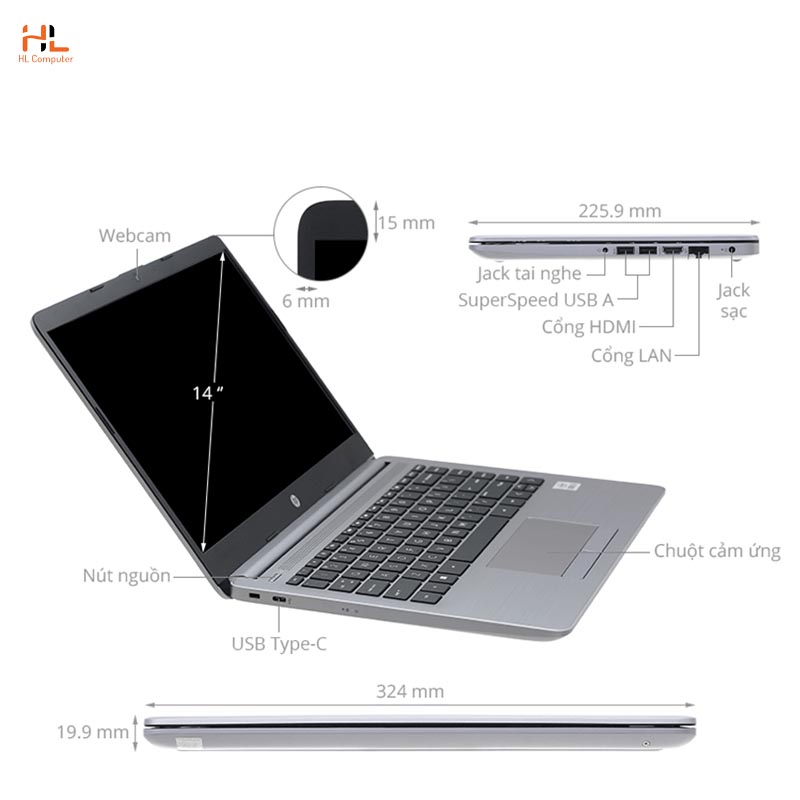 Laptop HP 240 G8 (518V5PA) (i5 1135G7/4GB RAM/256GB SSD/14 FHD/Win/Bạc)