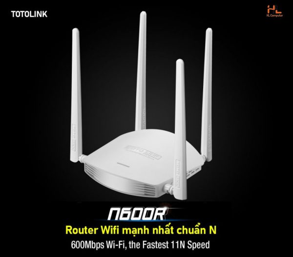 Bộ phát Wifi TOTO LINKN600 - 4 râu - Xuyên tường(2)