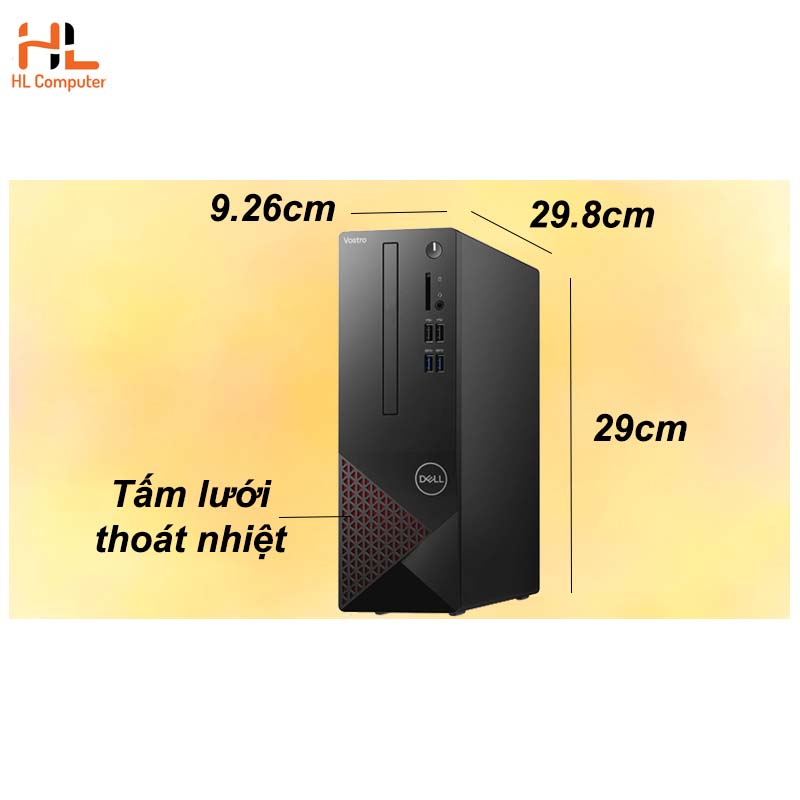 Máy tính để bàn Dell Vostro 3681 (42vt360002) core I5-10400/ 4Gb Ram/ 1TB HDD/ Wireless-Bluetooth/ K/ M/ W10