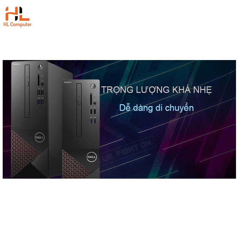 Máy tính để bàn Dell Vostro 3681 (70226495), Intel Core i5-10400(2.90 GHz,12 MB), 4GB RAM, 1TB HDD, WL+BT, Mouse, Keyboard, Win 10 Home, McAfeeMDS, 1Yr