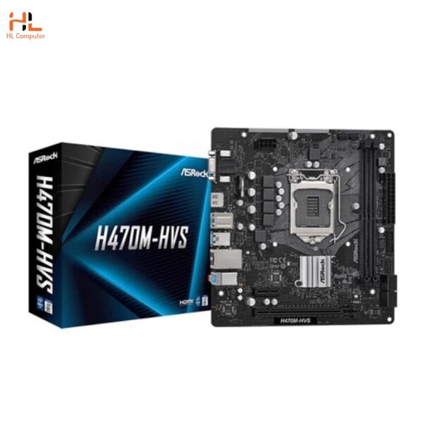 Mainboard Asrock H470M-HVS (LGA 1200 - m-ATX Form Factor - DDR4)