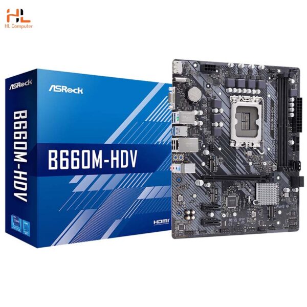 Mainboard ASROCK B660M-HDV (LGA1700 - Micro ATX Form Factor - DDR4)