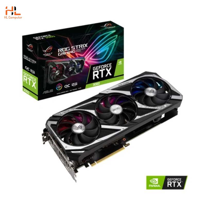 Card đồ hoạ Asus ROG STRIX RTX 3060 O12G V2 GAMING - 12GB GDDR6 - 192 bit