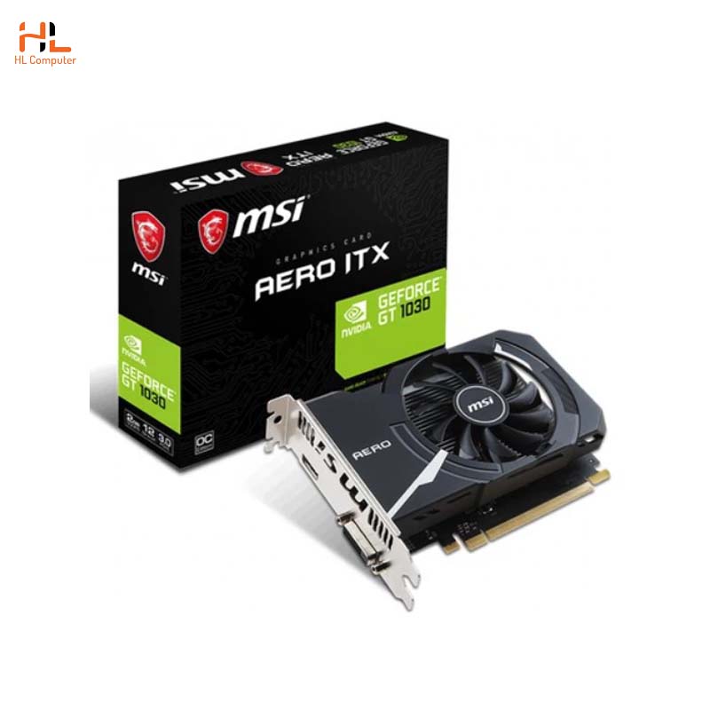 Card đồ hoạ MSI GT 1030 AERO ITX 2GD4 OC - 2GB GDDR4 - 64 bit