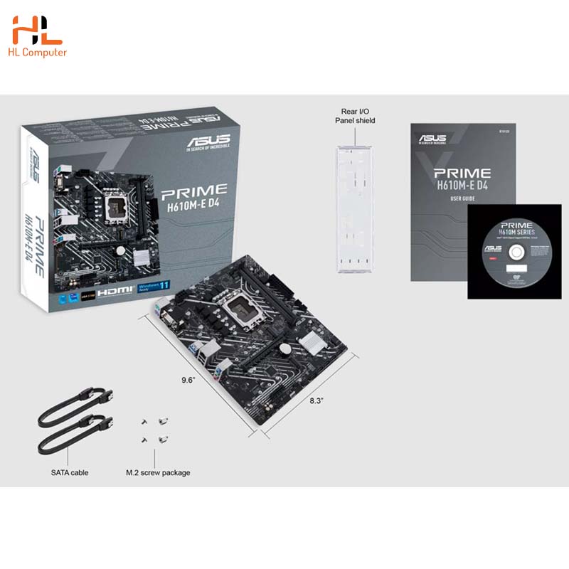 Mainboard Asus Prime H610M-E D4 ( LGA1700 - ATX motherboard - DDR4 )