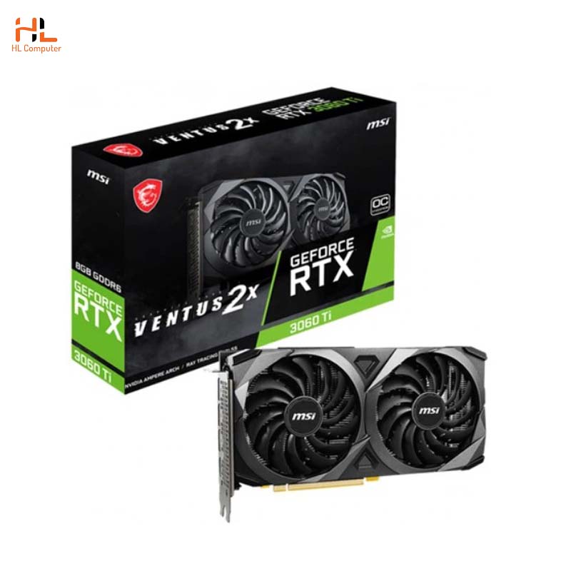 Card đồ hoạ MSI RTX 3060 Ti VENTUS 2X 8G OCV1 LHR - 8GB GDDR6 - 256 bit