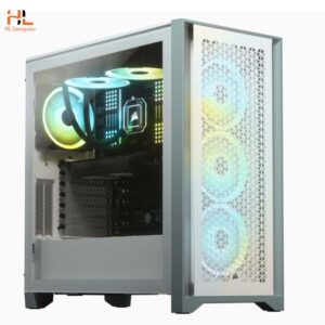 Vỏ máy tính Corsair 4000D Airflow TG White