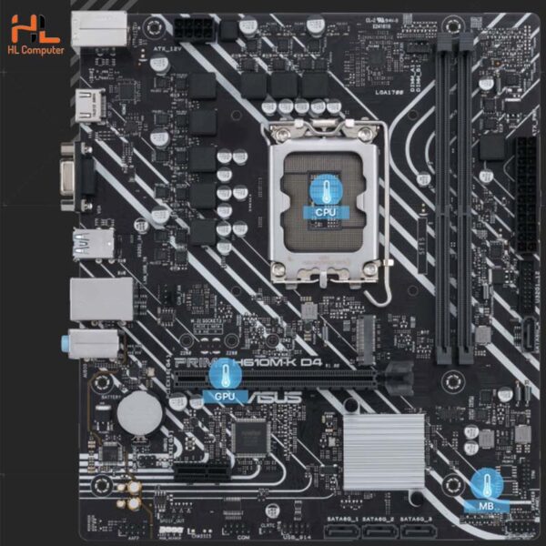 Đánh giá chi tiết Mainboard Asus Prime H610M-K D4 ( LGA1700 - ATX motherboard - DDR4 )