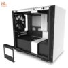 Vỏ case NZXT H210 MATTE WHITE CA-H210B-W1 (Mini Tower/Màu Trắng Đen)