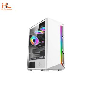 Vỏ Case KENOO ESPORT S600 - Màu Trắng ( LED Strips rainbow) Size EATX