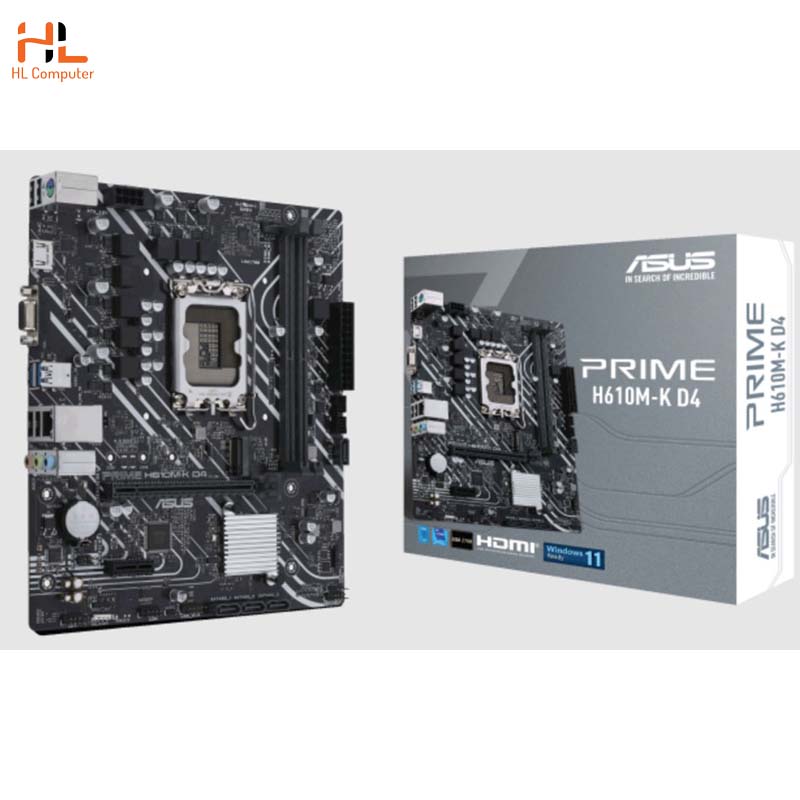 Đánh giá chi tiết Mainboard Asus Prime H610M-K D4 ( LGA1700 - ATX motherboard - DDR4 )