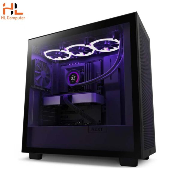 Vỏ case NZXT H7 Flow BK/BK CM-H71FB-01 (Mid Tower / Màu Đen)