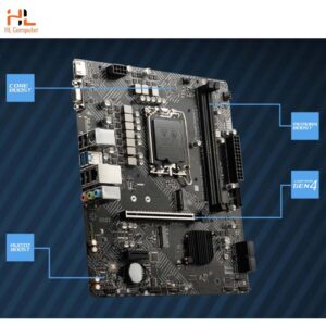 Mainboard MSI PRO H610M-B DDR4 (LGA1700 - mATX From Factor - DDR4)