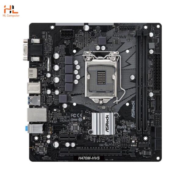 Mainboard Asrock H470M-HVS (LGA 1200 - m-ATX Form Factor - DDR4)